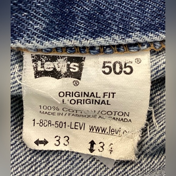 Levis  505 Medium Was Jeans 34/35. Good Condition - Picture 7 of 10